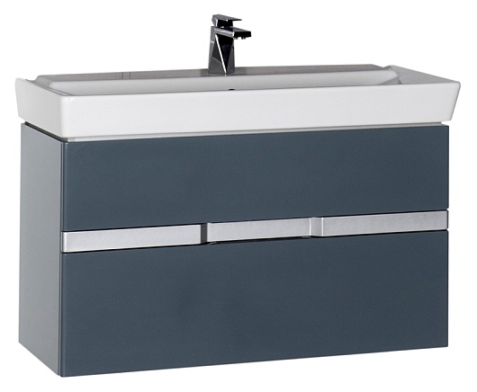 Aquanet Мебель для ванной "Виго 100" сине-серая – картинка-3