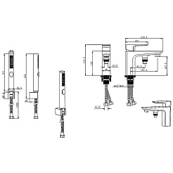 Aquatek Смеситель на борт ванны Вега AQ1044MB матовый черный – фотография-4
