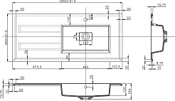 Cezares Тумба с раковиной Bellagio 106 R grafite раковина 50214 – фотография-6