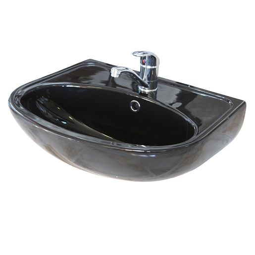 Керамин Умывальник Омега 55 черный – фотография-2