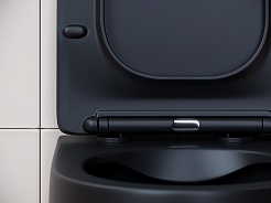 Ceramicanova Подвесной унитаз Play Rimless CN3001MB чёрный матовый – фотография-8