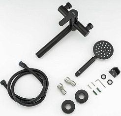 Frap Смеситель для ванны H801-6 F32801-6 черный – фотография-4