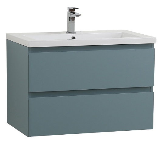 BelBagno Тумба с раковиной Kraft 75 подвесная Голубой матовый – фото-1