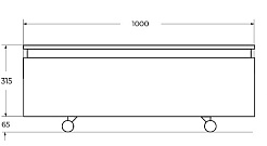 Cezares Тумба Slider 100 Bianco Opaco – фотография-13