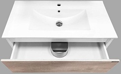 Comforty Мебель для ванной Женева 90 подвесная дуб белый – фотография-8