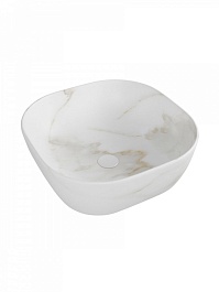 Teymi Накладная мебельная раковина Solli 41 artceramic мрамор белый матовый T50382 – фотография-8