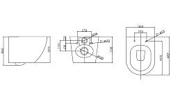 Taliente Унитаз Amato AM25010 Grigio подвесной – фотография-4