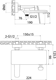 Iddis Смеситель для ванны Dash DASSB00i02WA – фотография-8