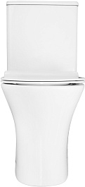 Azario Унитаз-компакт Frento AZ-2311 безободковый с бачком с сиденьем микролифт белый – фотография-4