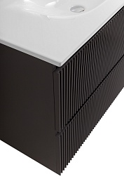 BelBagno Тумба с раковиной Uno 100 подвесная Темно-Серый матовый с раковиной BB-8099-100 – фотография-7