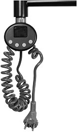 Domoterm Полотенцесушитель электрический Калипсо П7 500x700 ЧРН EL черный – фотография-3