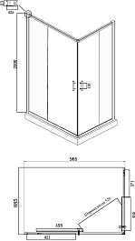 Ambassador  Душевой уголок Kingston 100x90 14011121 – фотография-8