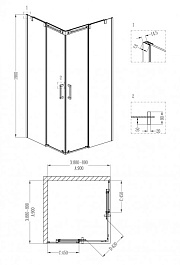 Grossman  Душевой уголок Galaxy GR-3090 – фотография-3