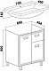 Runo Тумба с раковиной Карат 70 белая – картинка-14