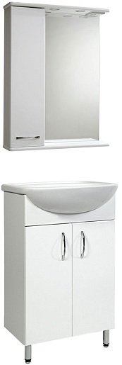 СанТа Мебель для ванной Сити Прима 60 L свет – фото-1