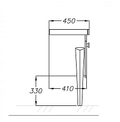  Тумба с раковиной Заффиро 95 – фотография-3