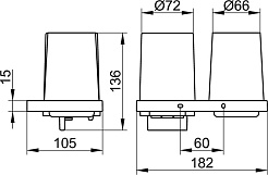 Keuco Дозатор Edition 11 11153 со стаканом – фотография-2
