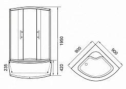 Parly Душевой уголок ZE90 – фотография-2