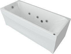 Aquatek Акриловая ванна Альфа 170x70 с гидромассажем – фотография-2