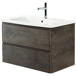 BelBagno Тумба с раковиной Albano-Cer 80 подвесная Rovere Nature Grigio – фотография-2