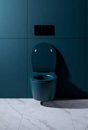 Allen Brau Унитаз подвесной Fantasy 4.11004.PT петроль с крышкой 4.11005.PT – фотография-11