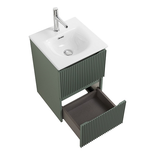 BelBagno Тумба с раковиной Uno mini 40 подвесная Еловый матовый с раковиной BB-8099-3-40 – фотография-10