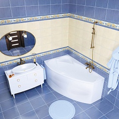 1ACReal Акриловая ванна Barcelona 150x100 R – фотография-4