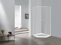 Esbano Душевой уголок Surf 90x90 ESS-90PR-C профиль хром стекло прозрачное – фотография-3