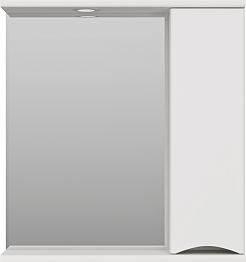 Misty Мебель для ванной Атлантик 70 R 2 ящика белая – фотография-6