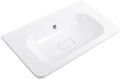 Cezares Тумба с раковиной без отверстия под смеситель Relax 80 подвесная оружейная сталь – фотография-10