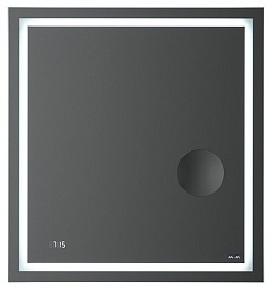 Am.Pm Зеркало Gem 65 с Led-подсветкой, часами и косметическим зеркалом – фотография-1