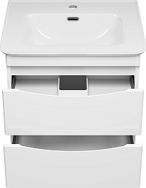 Misty Мебель для ванной Мираж 60 подвесная белая – фотография-6