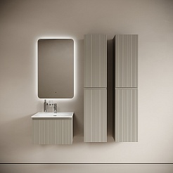 Sancos Тумба с раковиной Code 60 серая платина раковина Sabo 60 CN13001 – фотография-4