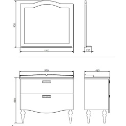 Comforty Тумба с раковиной Монако 100 1 белая – фотография-14