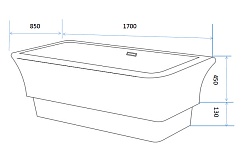 Gemy Акриловая ванна G9221 – фотография-4