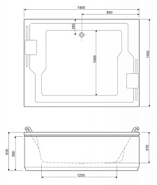 Cezares Акриловая ванна PLANE DUO-190 – фотография-4