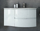 Cezares Тумба с раковиной Vague 104 R bianco lucido