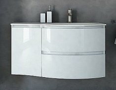 Cezares Тумба с раковиной Vague 104 R bianco lucido