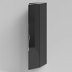 Водолей Шкаф пенал подвесной Марко 30 R 1 дверка черный – фотография-4