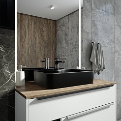 Teymi Накладная мебельная раковина Helmi S 48 чёрный матовый T50297 – фотография-8