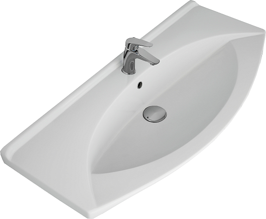 Водолей Мебель для ванной Лира 105 белая – фотография-10