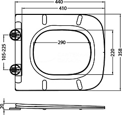 BelBagno Крышка-сиденье BB10150SC с микролифтом – фотография-2