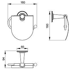 Timo Держатель туалетной бумаги Nelson 160042/02 – фотография-2