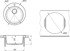 Dr. Gans Мойка кухонная Гала 510 графит – фотография-4