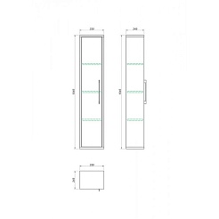 Какса-а Пенал для ванной Бруклин – фотография-2