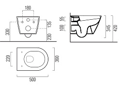 GSI Унитаз подвесной KUBE X 941611 – фотография-2