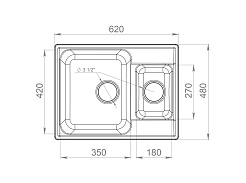 Granfest Мойка кухонная Quarz GF-Z09 Черный – фотография-2