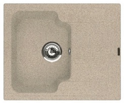 Florentina Мойка гранитная Таис 615 с крылом песочный – фотография-1