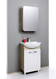 Aqwella Тумба с раковиной Вега 55 дуб сонома – фотография-2