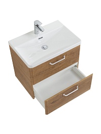 BelBagno Тумба с раковиной Due 50 подвесная Rovere Nature ручки Белые – фотография-6